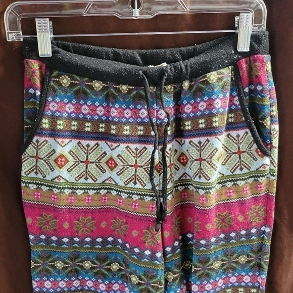 Pink Republic lounge / pj pants Multicolored purple, blue, pink etc. Size Medium - Picture 2 of 8